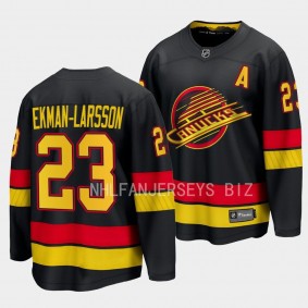 Vancouver Canucks Oliver Ekman-Larsson 2023-24 Alternate Black Breakaway Player Jersey Men's