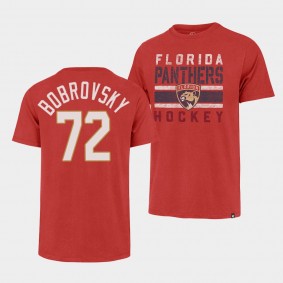 Florida Panthers Sergei Bobrovsky 2022 NHL Playoffs Premier Franklin Red #72 T-Shirt