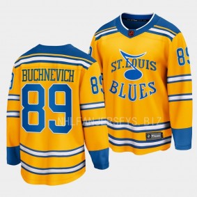 Pavel Buchnevich St. Louis Blues 2022 Special Edition 2.0 Yellow Breakaway Jersey Men's
