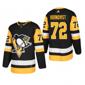 Men's Pittsburgh Penguins Patric Hornqvist #72 Home Black Authentic Player Cheap Jersey