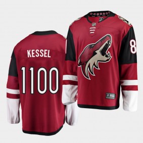 Phil Kessel Coyotes #81 1100th Games Special Commemoration Jersey Red