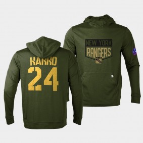 Kaapo Kakko New York Rangers 2022 Salute to Service Olive Levelwear Hoodie