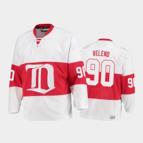 Detroit Red Wings Joe Veleno #90 Heritage White 2020-21 Authentic Jersey