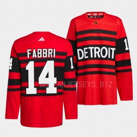 Detroit Red Wings 2022 Reverse Retro 2.0 Robby Fabbri #14 Red Authentic Pro Jersey Men's