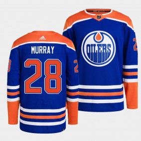 Edmonton Oilers 2022-23 Authentic Home Ryan Murray #28 Royal Jersey Primegreen