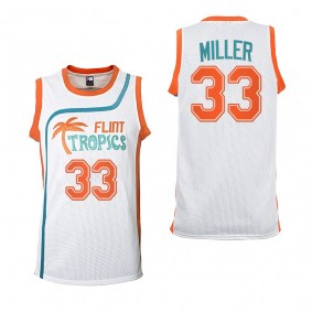 Colin Miller Buffalo Sabres Flint Tropics Basketball Jersey White #33 Semi-Pro