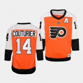 Sean Couturier Philadelphia Flyers Youth Jersey 2023-24 Home Burnt Orange Replica Player Jersey