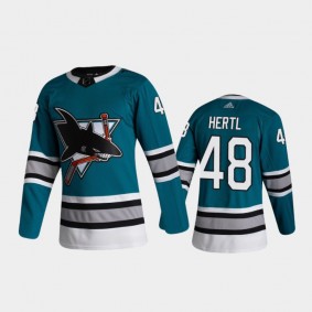 San Jose Sharks Tomas Hertl #48 Heritage Teal 2020-21 30th Anniversary Authentic Jersey