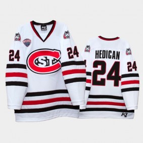 Bret Hedican #24 St. Cloud State Huskies College Hockey White Jersey