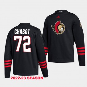 Ottawa Senators Thomas Chabot Vintage Hockey #72 Black Recycled polyester Sweatshirt