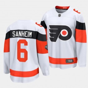 Philadelphia Flyers Travis Sanheim 2024 NHL Stadium Series White Breakaway Player Jersey Men's