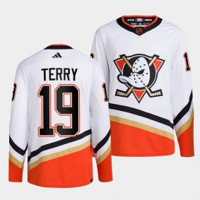 Reverse Retro 2.0 Anaheim Ducks Troy Terry #19 White Authentic Primegreen Jersey 2022