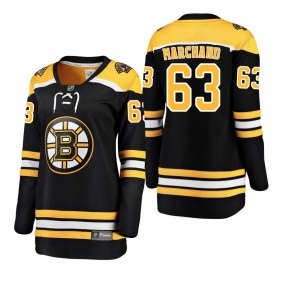 Women's Brad Marchand #63 Boston Bruins Home Breakaway Player Black Bargain Jersey