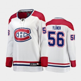 2021 Women Montreal Canadiens Jesse Ylonen #56 Away Jersey - White