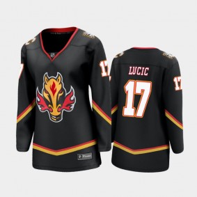 Women Calgary Flames Milan Lucic #17 2021 Special Edition Jersey - Black