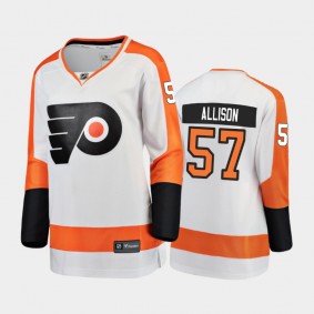 2021 Women Philadelphia Flyers Wade Allison #57 Away Jersey - White