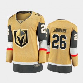 2021 Women Vegas Golden Knights Mattias Janmark #26 Alternate Jersey - Gold