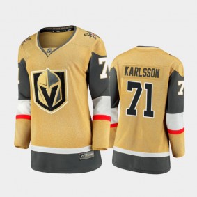 2020-21 Women's Vegas Golden Knights William Karlsson #71 Alternate Premier Jersey - Gold