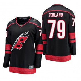 Women's Micheal Ferland #79 Carolina Hurricanes 2019 Alternate Breakaway Player Fanatics Branded Black Bargain Jersey