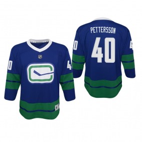 Youth Vancouver Canucks Elias Pettersson #40 Alternate Premier Royal Jersey