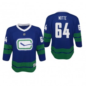 Youth Vancouver Canucks Tyler Motte #64 Alternate Premier Royal Jersey