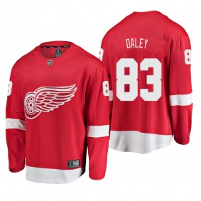 Youth Detroit Red Wings Trevor Daley #83 Home Low-Priced Breakaway Player Red Jersey