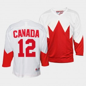 Canada Hockey 1972 Summit Series Yvan Cournoyer White #12 Throwback Jersey