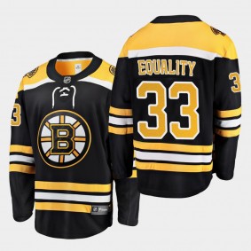 Zdeno Chara #33 Bruins We Skate For Equality Black Jersey Home